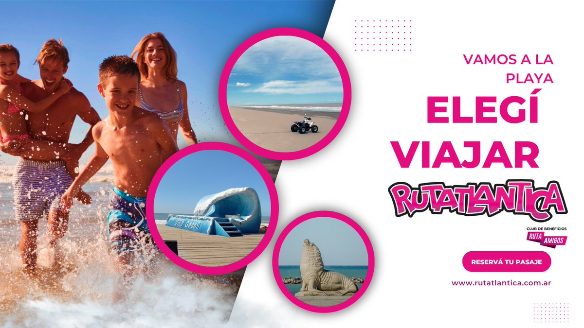 🌞¡VAMOS A LA PLAYA! Con la compra de tu pasaje tenes beneficios exclusivos para disfrutar de tus vacaciones. 🥳
Ingresa a nuestra web rutatlantica.com.ar y enterate de todo lo que tu pasaje tiene para vos😊
#viaje #viajar #beneficios #vacaciones #playa