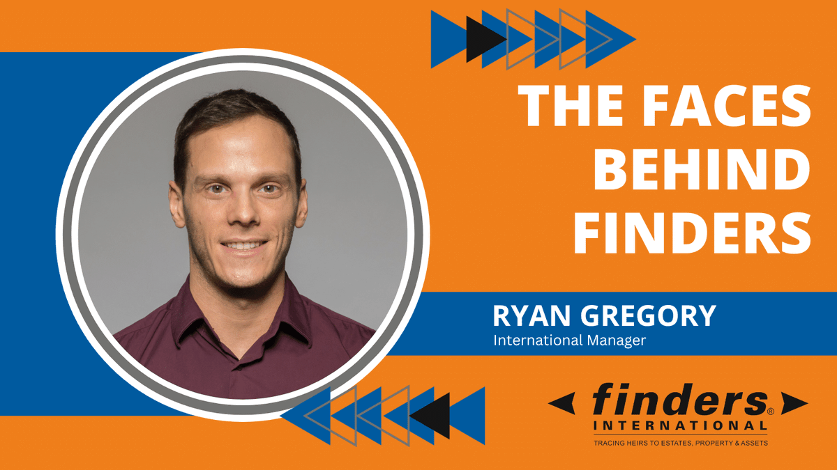 findersprobate's tweet photo. [Q&amp;A] The Faces Behind Finders: Ryan Gregory, International Manager 👉🏽 https://t.co/6KulFPPwfk 

#FindersFriday #FacesBehindFinders #TeamFinders #FindersInternational #HeirHunters #ProbateResearch https://t.co/mo7VZprU7a