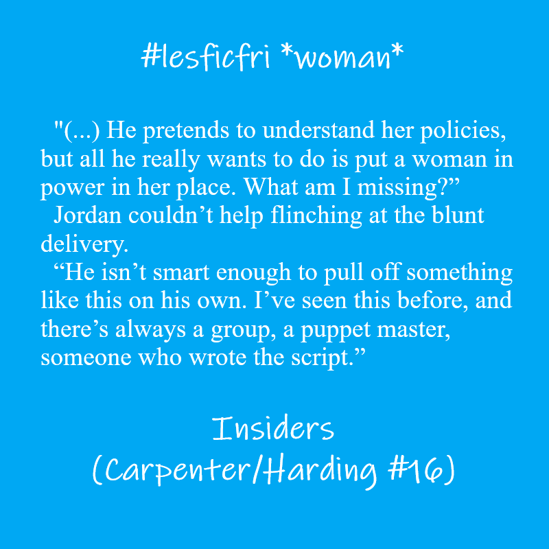 barbarawinkes's tweet photo. #lesficfri, *woman* - let's go! First one, from the just released Insiders. #sapphicbooks #lesfic #CarpenterHardingLand ππ https://t.co/dF1iSbNN6z