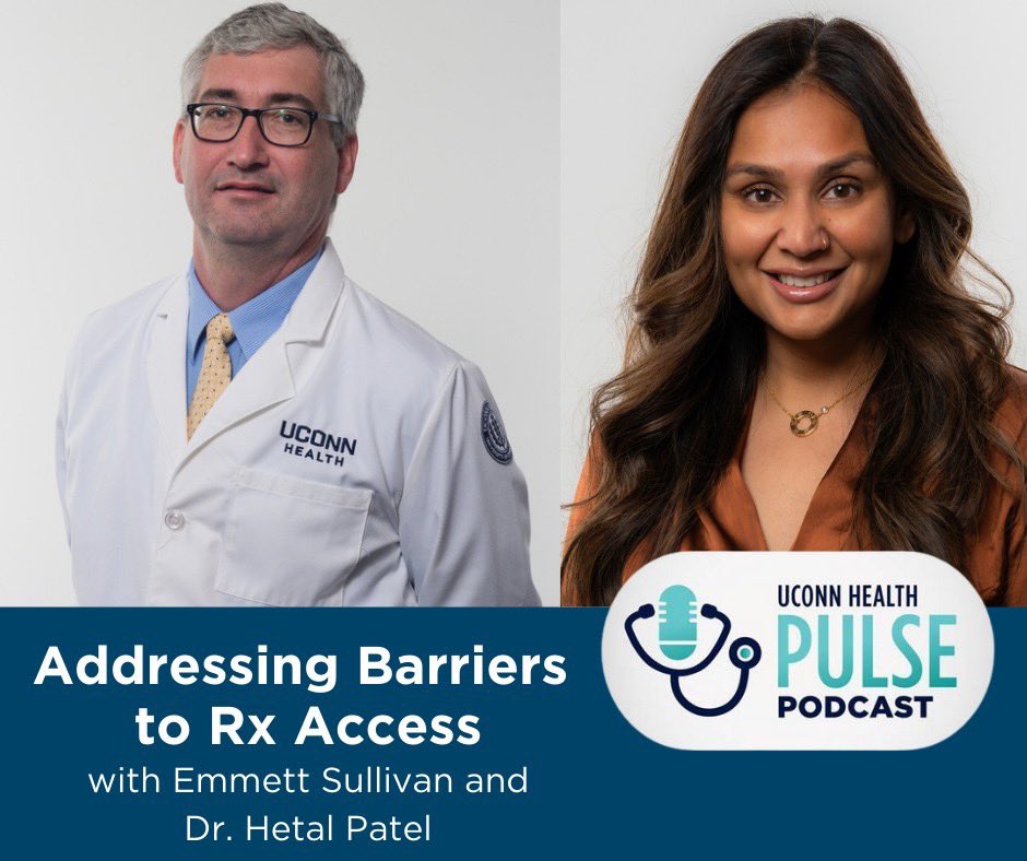 UConnHealthRx's tweet photo. 🎙️ UConn Health joins Dispensary of Hope Network, providing no-cost prescriptions to qualifying patients. Listen to our latest podcast to learn more! #UConnHealth #RxAccess 

Listen here:
https://t.co/ssWt4OxlWI https://t.co/97gjb1Xdtv