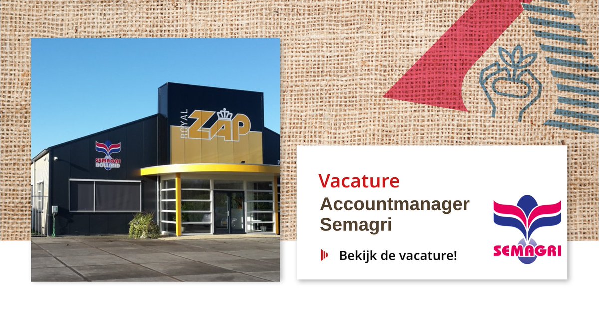ZAPSemagri's tweet photo. In de boeiende wereld van aardappelinnovatie zoekt Semagri, het merk van onze dochteronderneming ZAP, naar een gedreven accountmanager om ons verkoopteam in de regio Emmeloord te versterken.

Bekijk de vacature op: https://t.co/m3RZM2vEM1

#Semagri #vacature #accountmanager https://t.co/1lb8S2H8LY