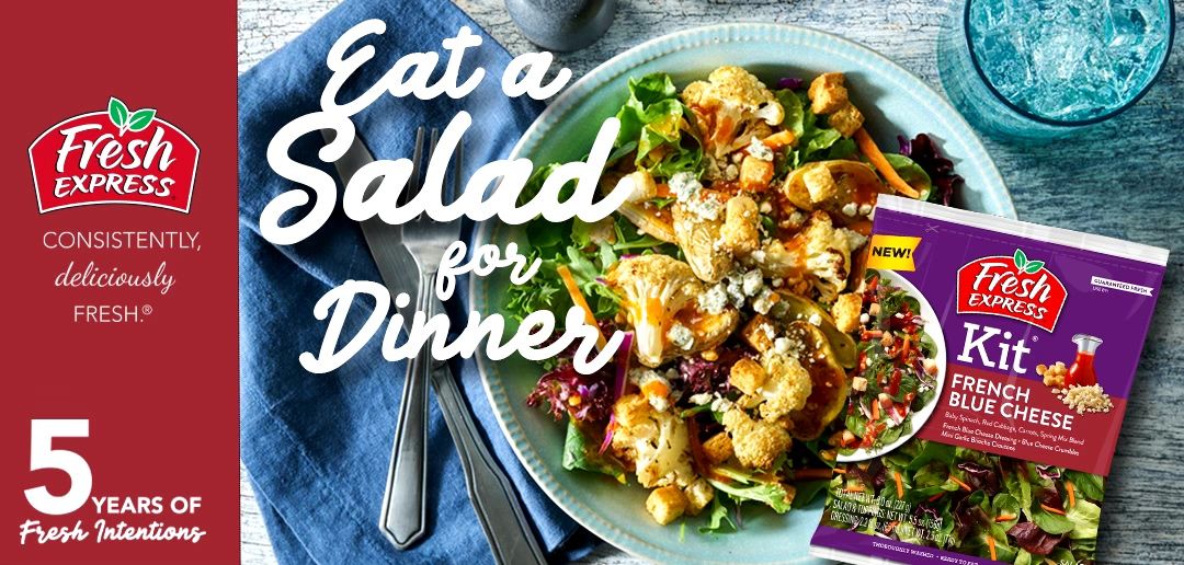 FreshUpdates's tweet photo. #FreshIntentions Challenge - Day 12

Eat a Salad for Dinner! 

Increase your fiber &amp; micronutrients intake by having a delicious salad for dinner today! Fresh Intentions recipe book is full of recipes, including Roasted Cauliflower &amp; Potato Spinach Salad. 
https://t.co/hPx5ASETlA https://t.co/dwTC4uP1NA