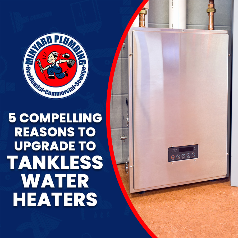 minyardplumber's tweet photo. 5 Compelling Reasons to Upgrade to Tankless Water Heaters https://t.co/nTOfY9h5ky https://t.co/CtPxCwEznL