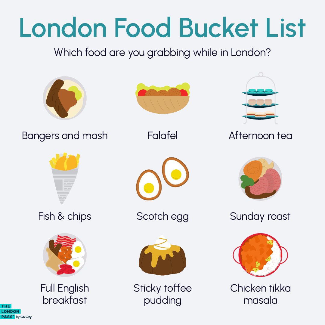 London_Pass's tweet photo. Explore London's culinary scene—one bite at a time! 🇬🇧 

From bangers and mash 🥔 to a spot of afternoon tea 🫖 and the classic fish and chips 🐠, this city's flavors are a feast for the senses! Eat up on your next trip to London with #LondonPass: https://t.co/UloWIhMYZ3 https://t.co/qDAJlbN1t6