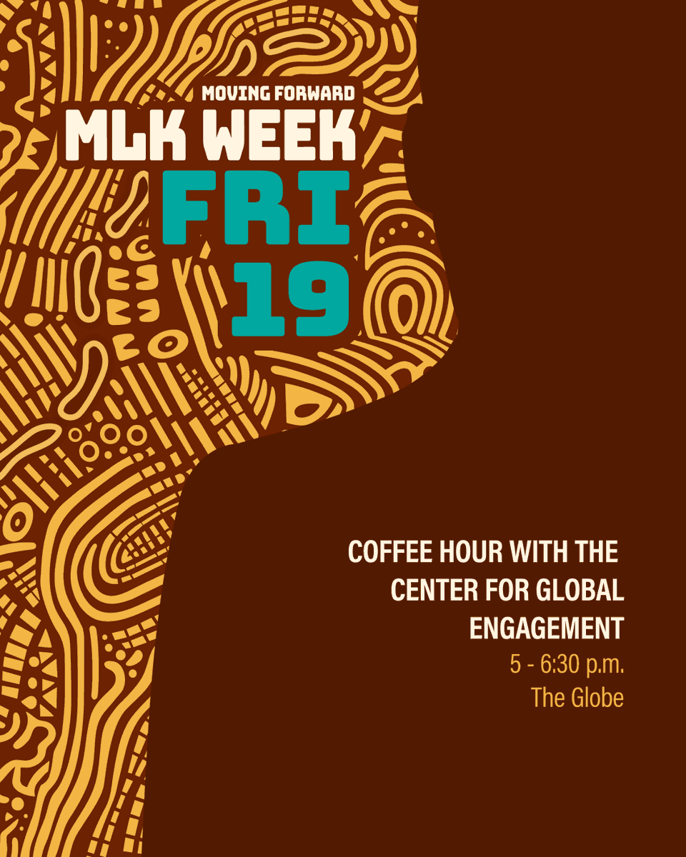 FSUDSA's tweet image. Join us for a Coffee Hour with The Center for Global Engagement! Expand your knowledge about student agencies, and class councils, and find out how you can make a difference. ☕ #FSUMLKWeek 

For more information, visit mlk.fsu.edu.