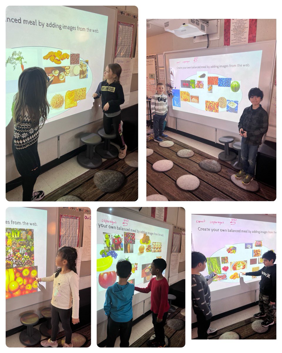 liannelogan10's tweet photo. Students created their own balanced meal as part of our ‘healthy eating’ unit. They presented their collage to their friends afterwards 💕 https://t.co/P21HXRqFPE