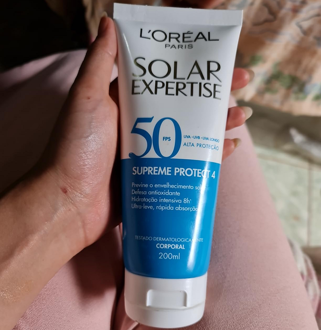 Protetor Solar Corporal L’Oréal Paris Solar Expertise Supreme Protect 4 FPS 50, 200ml