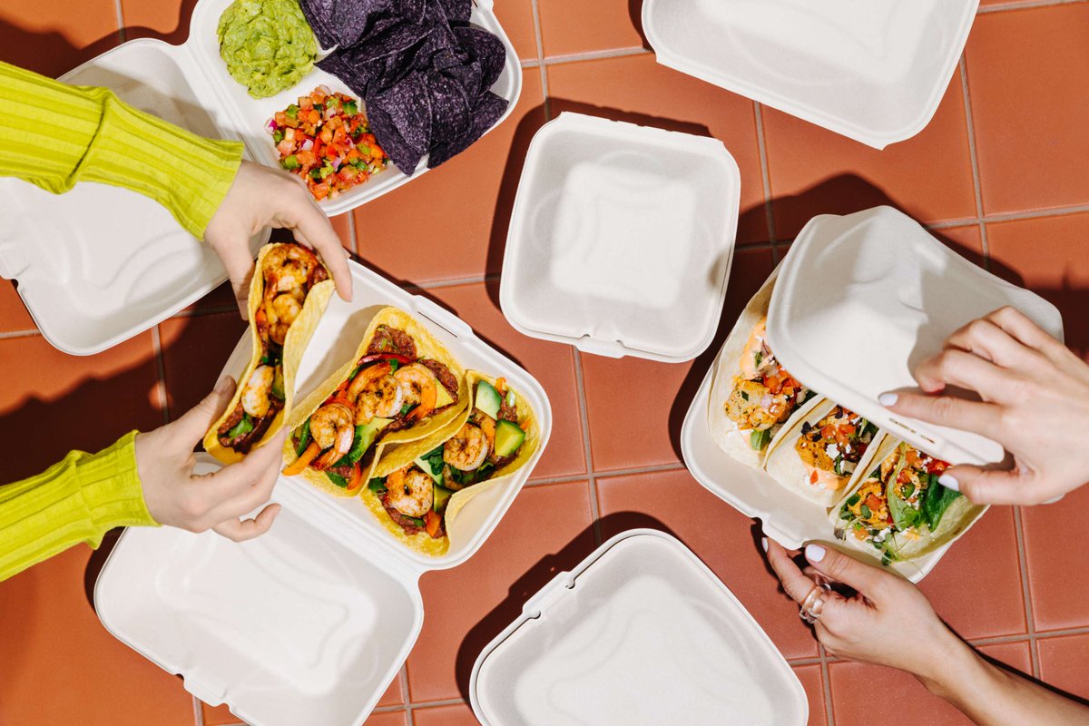 Added #PFAS who? Not with Plant2Earth No PFAS Added #BlendedSugarcane Hinged Containers, Bowls and Plates! Made from #BPI #CertifiedCompostable Sugarcane blended with Bamboo, confidently seal your meals to go without adding PFAS. #noPFASadded