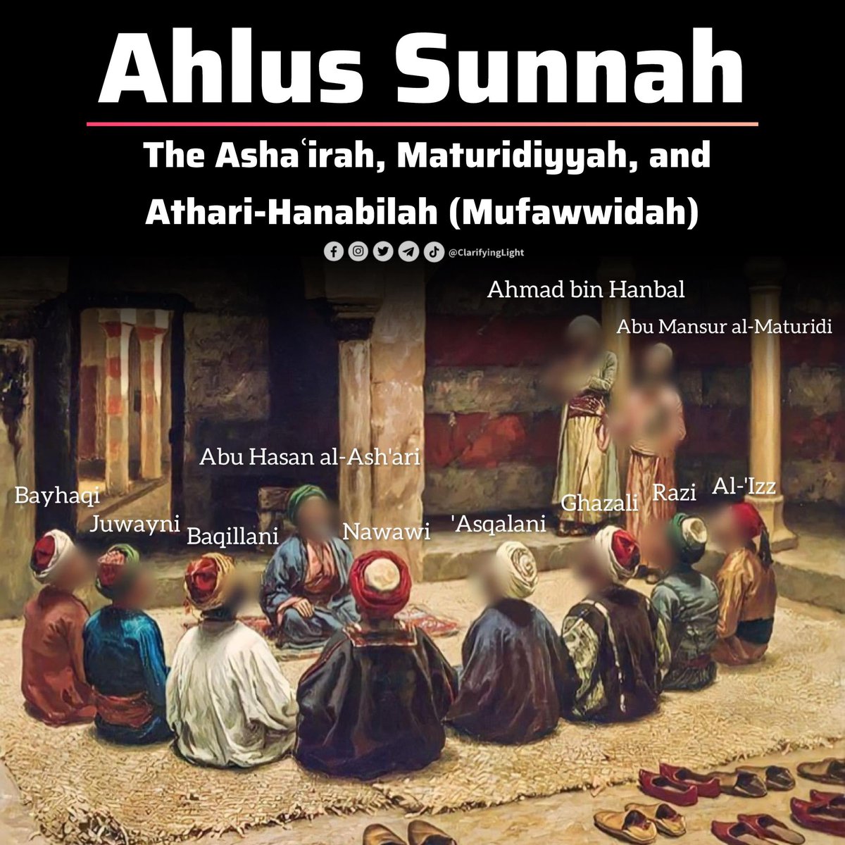 The great Ḥanbalī Imām, the Sea of Knowledge, Shaykh al-Islām Muḥammad ibn Aḥmad as-Saffārīnī said:

“Ahl al-Sunnah wa'l Jamāʿah is three; the Atharīyyah, their Imām being Aḥmad ibn Ḥanbal; the Ashāʿirah, their Imām being Abū al-Ḥasan al-Ashʿarī; and the Māturīdiyyah, their