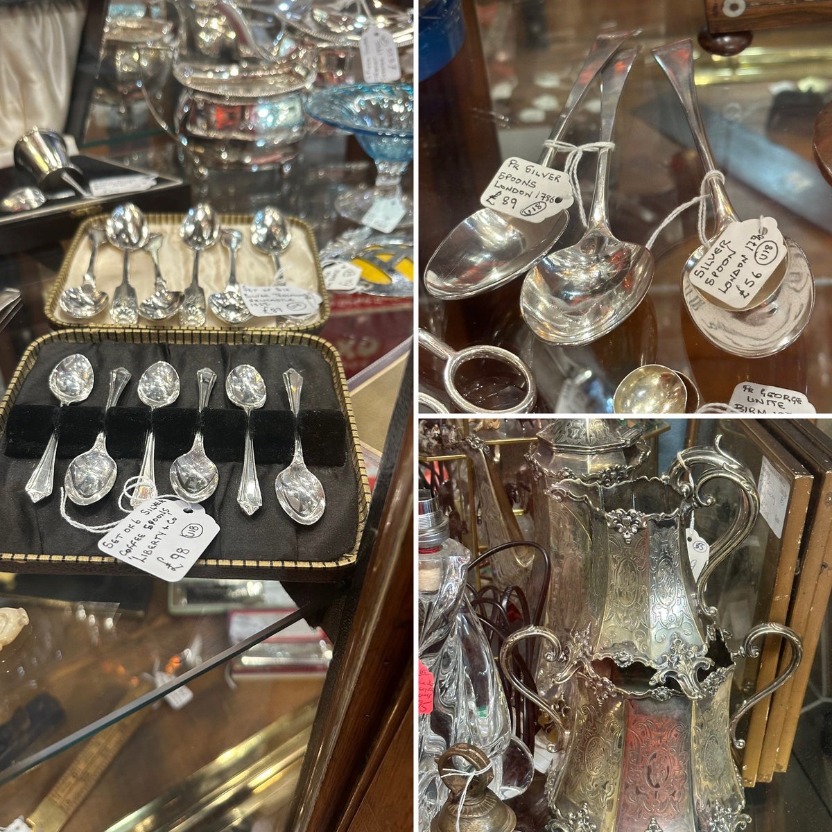 astraantiques's tweet image. Silver Friday! #silverspoons #coffeespoons #libertyandco #silver #londonsilver #astraantiquescentre #hemswell #lincolnshire #hemswell