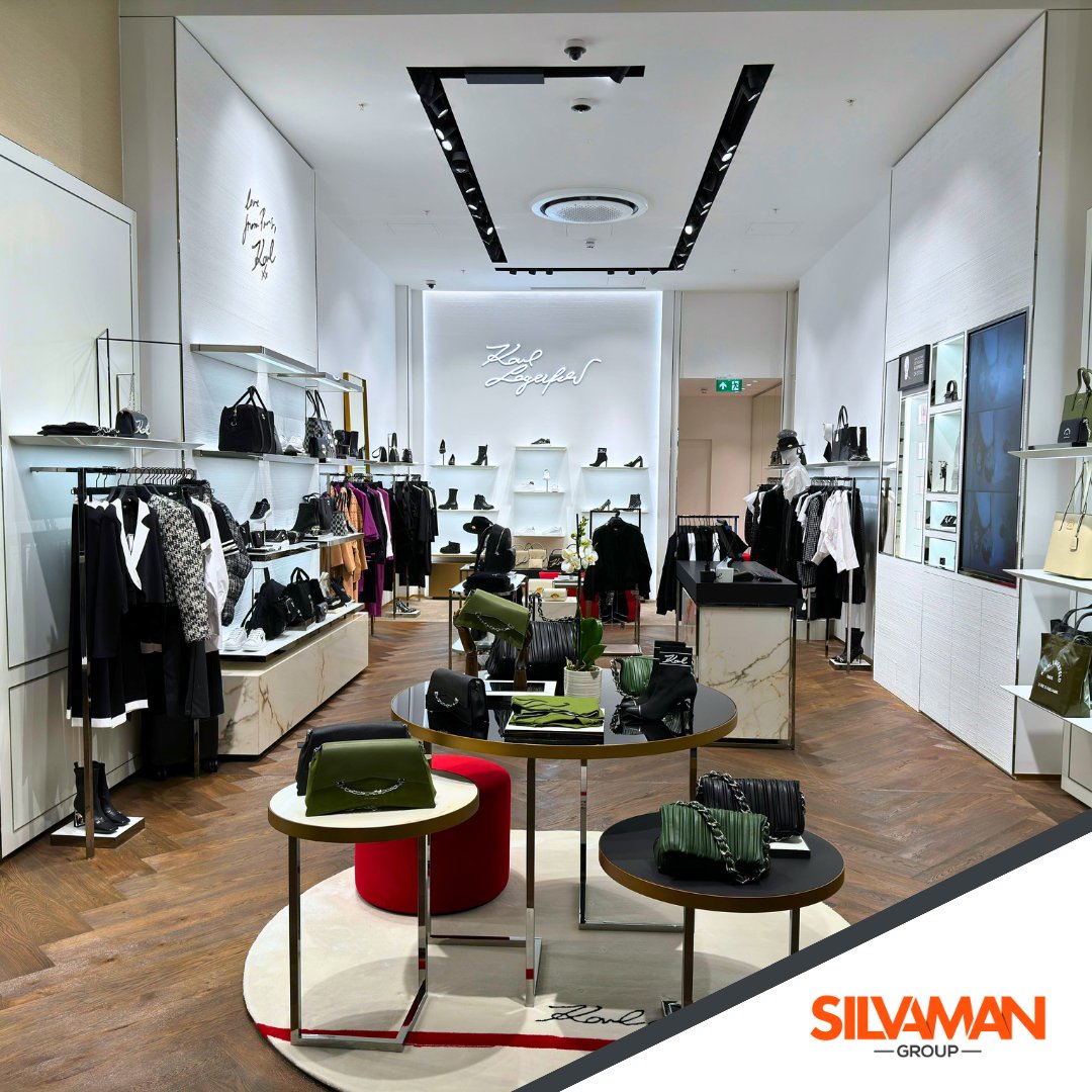 SilvamanGroup's tweet photo. We are thrilled to reveal the new Karl Lagerfeld store at Westfield London! This accomplishment is the result of extraordinary effort and dedication from all the teams involved. #westfieldshoppingcentre #silvamangroup #silvaman #Retailfitout #karllagerfeld https://t.co/M7xMeeS31d