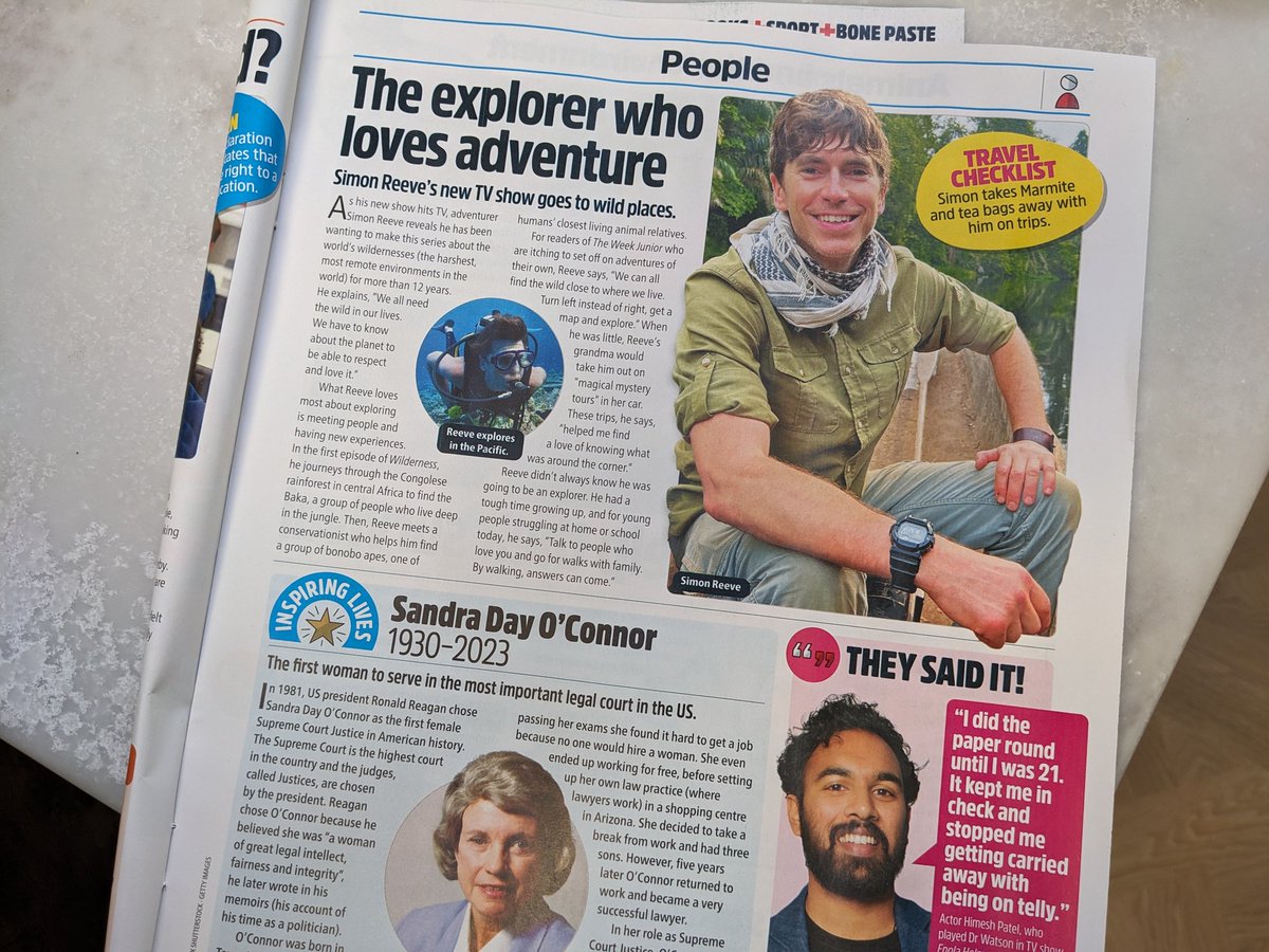 "We all need the wild in our lives" - lovely interview with lovely <a href="/simon_reeve/">Simon Reeve</a> by <a href="/kayeodoherty/">Kaye</a> in this week's issue of <a href="/theweekjunior/">The Week Junior</a>.