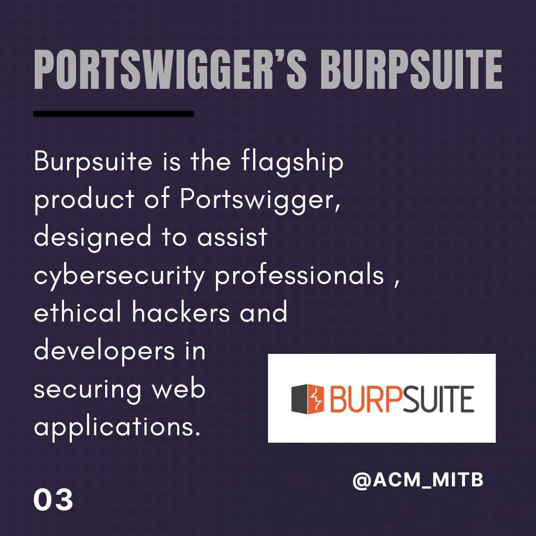 acm_mitb's tweet photo. Unveiling the world of cybersecurity brilliance: Part 1 introduces PortSwigger, a trailblazer in the field. Stay tuned for Part 2, where we delve into Burp Suite labs, unraveling the intricacies of challenges and their solutions.

#Cybersecurity #PortSwigger #BurpSuite #InfoSec https://t.co/Lve7JOGrOw