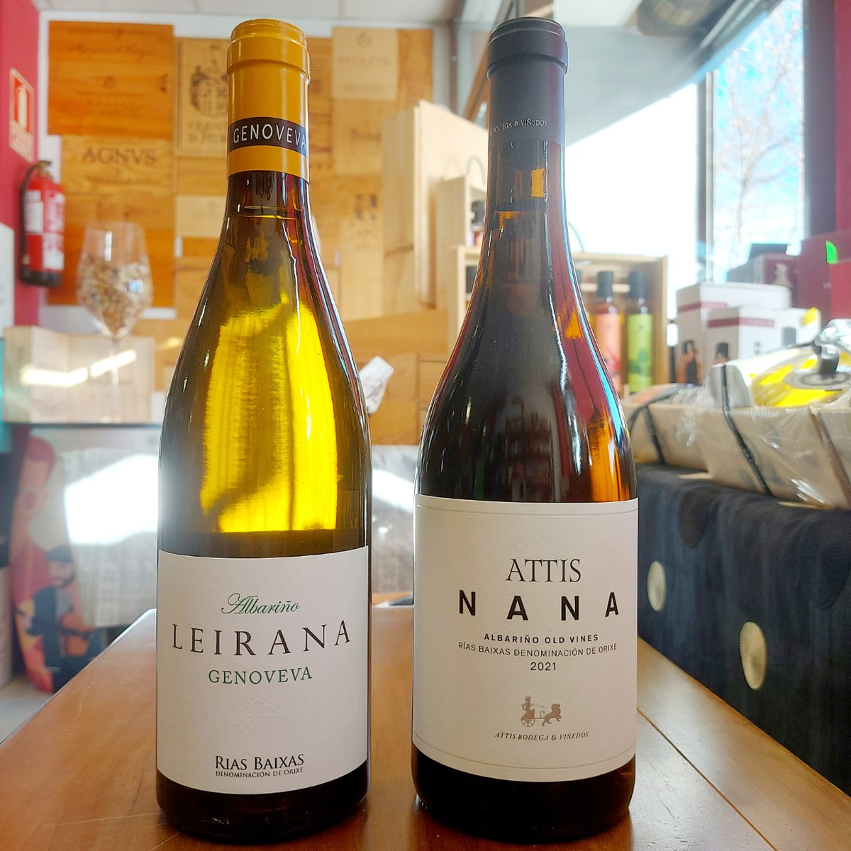 ¿Recuerdas ese Albariño que tomaste en navidad?

Varias recomendaciones para que los sigas disfrutando.

Señorío de Rubios y Taranis:
Gundian y Daviña Galega:
Veiga Serantes Maduro 2015:
Leirana Genoveva:
Attis Nana:

Disponibles en tienda y Web. deblancoatinto.com/es/?mot_q=rias…