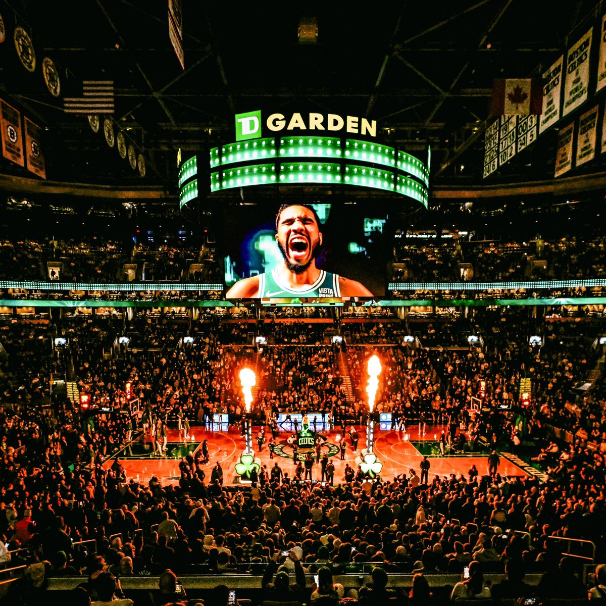 celtics's tweet photo. it’s gonna get LOUD in here tonight 🔊 https://t.co/V21apWUHFm
