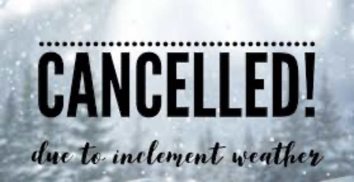 All leagues At  MidAmerica Sports center and MidAmerica East have been cancelled tonight due to weather.