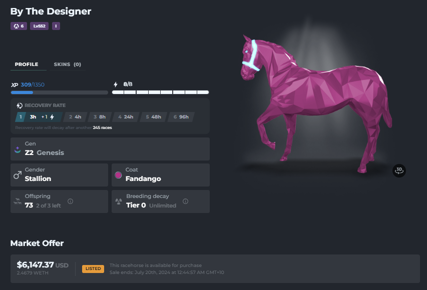 icebergRacing's tweet image. 🚨 Nak Gen Stallion Sale 🚨

Need liquidity for another purchase so have listed 2 of my stallions.

By The Designer - 2.5 eth
Famous Freak - 1 eth

Listed on OS but happy to deal direct.

Shoot us a message if you want to work something out 🤙

opensea.io/account?search…