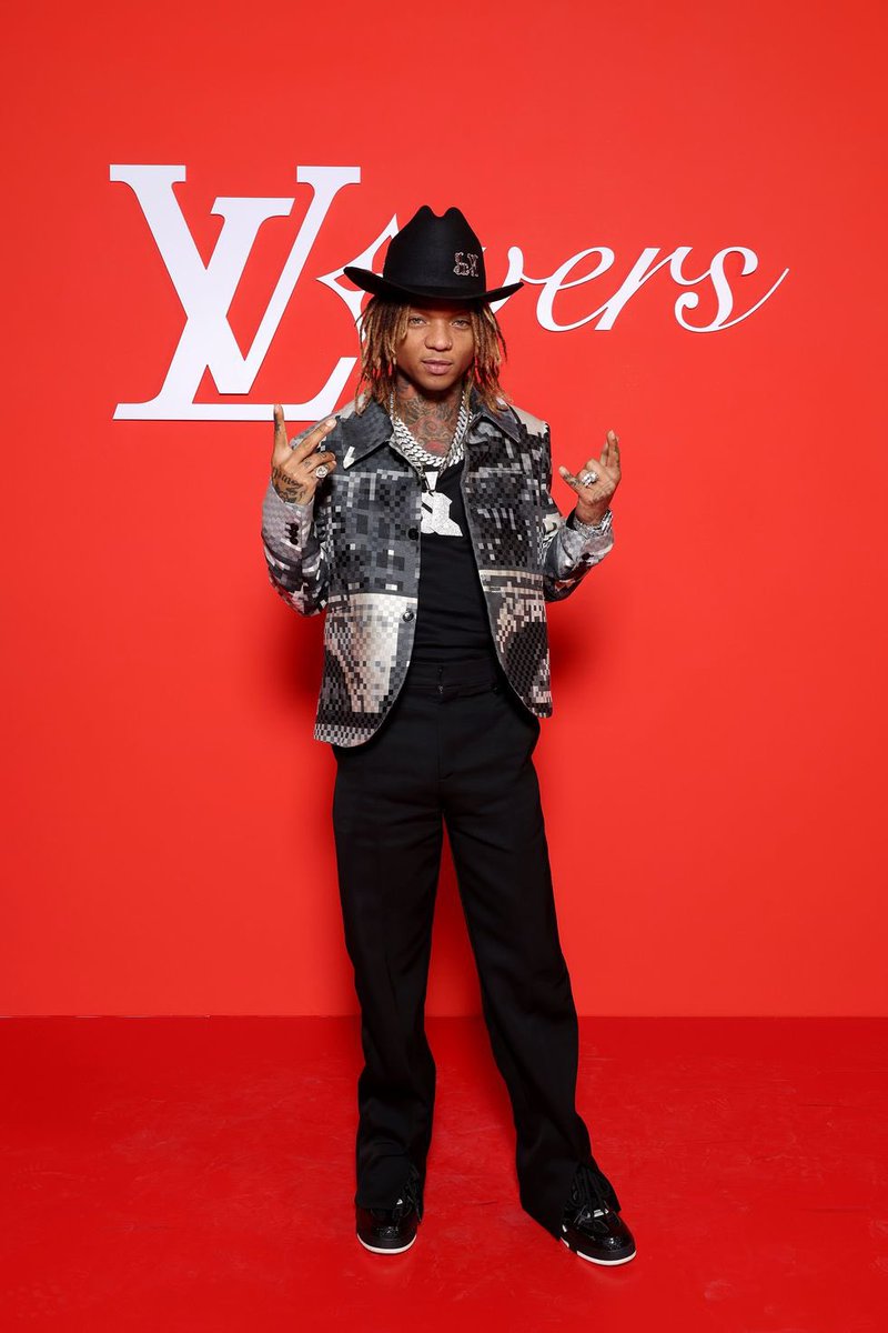 .<a href="/SwaeLee/">Swae Lee Lee Swae</a> at the <a href="/LouisVuitton/">Louis Vuitton</a> Men’s by <a href="/Pharrell/">Pharrell Williams</a> #FW24 Paris show.