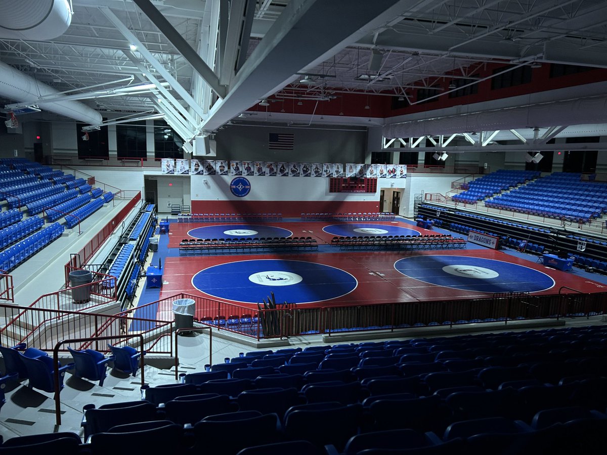 Honored and excited to host the AAAAA State Duals Championship today and tomorrow at The Arena in Jefferson. Remember, the school parking lots are closed until 3:45 today. We are offering shuttle services from Memorial Stadium. We will shuttle you back once the lots open. Thanks