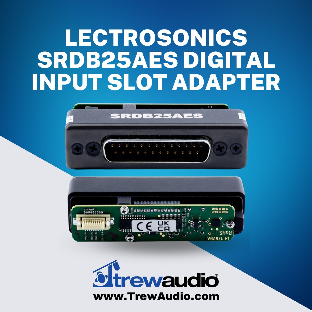 trewaudio's tweet image. Lectrosonics&apos; SRDB25AES Digital Input Slot Adapter mounts onto any Digital Hybrid SR Series 2-channel slot receiver and converts the analog outputs to AES digital at 48 kHz. Major magic is mentioned here.
bit.ly/3vwqUYI
#analogconverter #digitalinput
