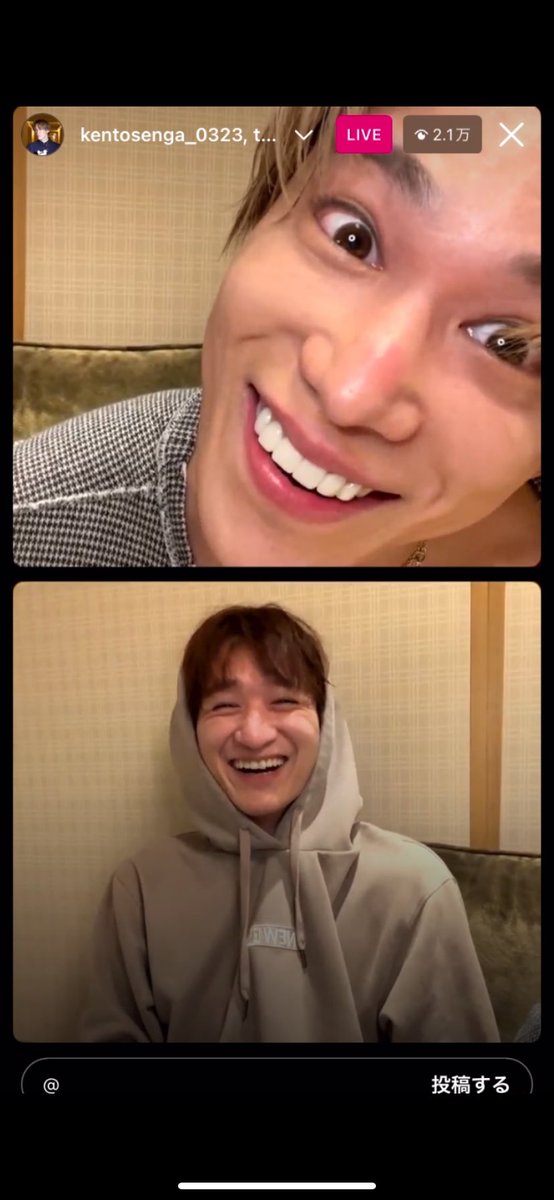 Tanmamiya_luv's tweet image. フード？被るところのみやっち可愛すぎない？💕 
千ちゃんとのインライ面白かったし楽しかったぁ☺️
#千賀健永Instagram #千賀健永
 #宮田俊哉 #キスマイ