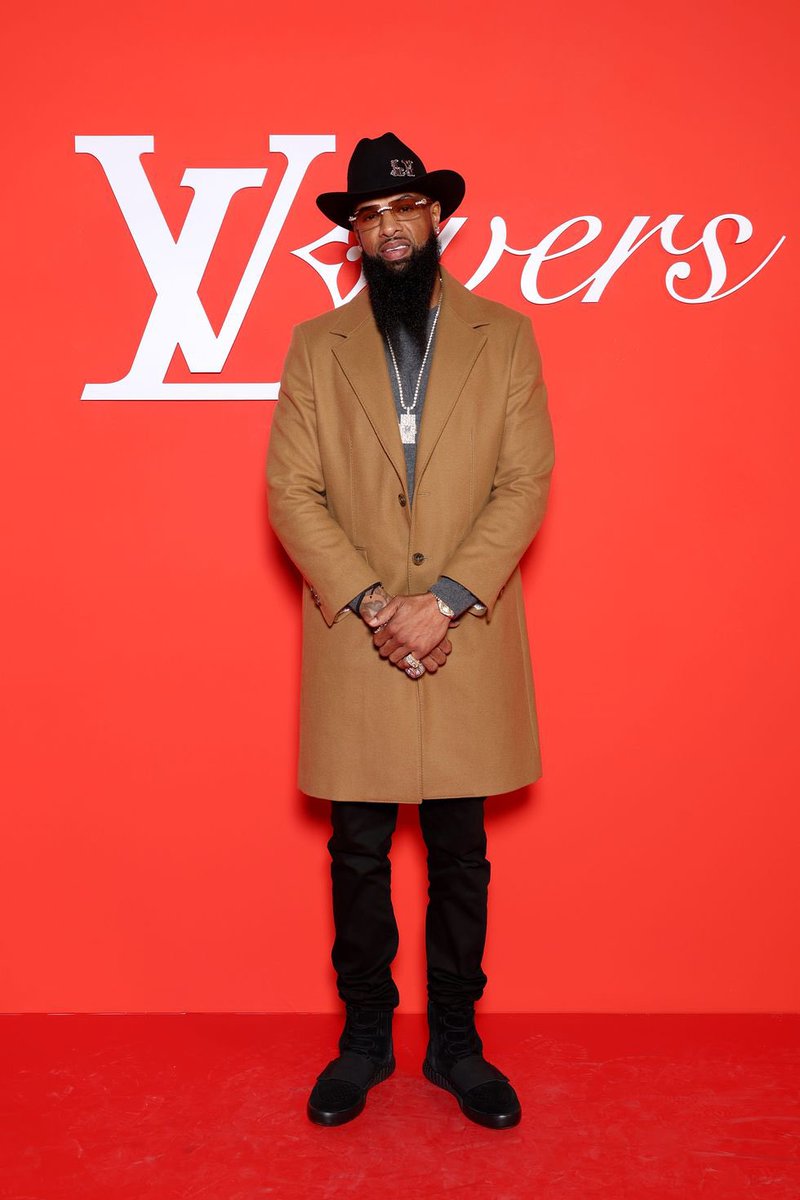 .@Slimthugga at the <a href="/LouisVuitton/">Louis Vuitton</a> Men’s by <a href="/Pharrell/">Pharrell Williams</a> #FW24 Paris show.