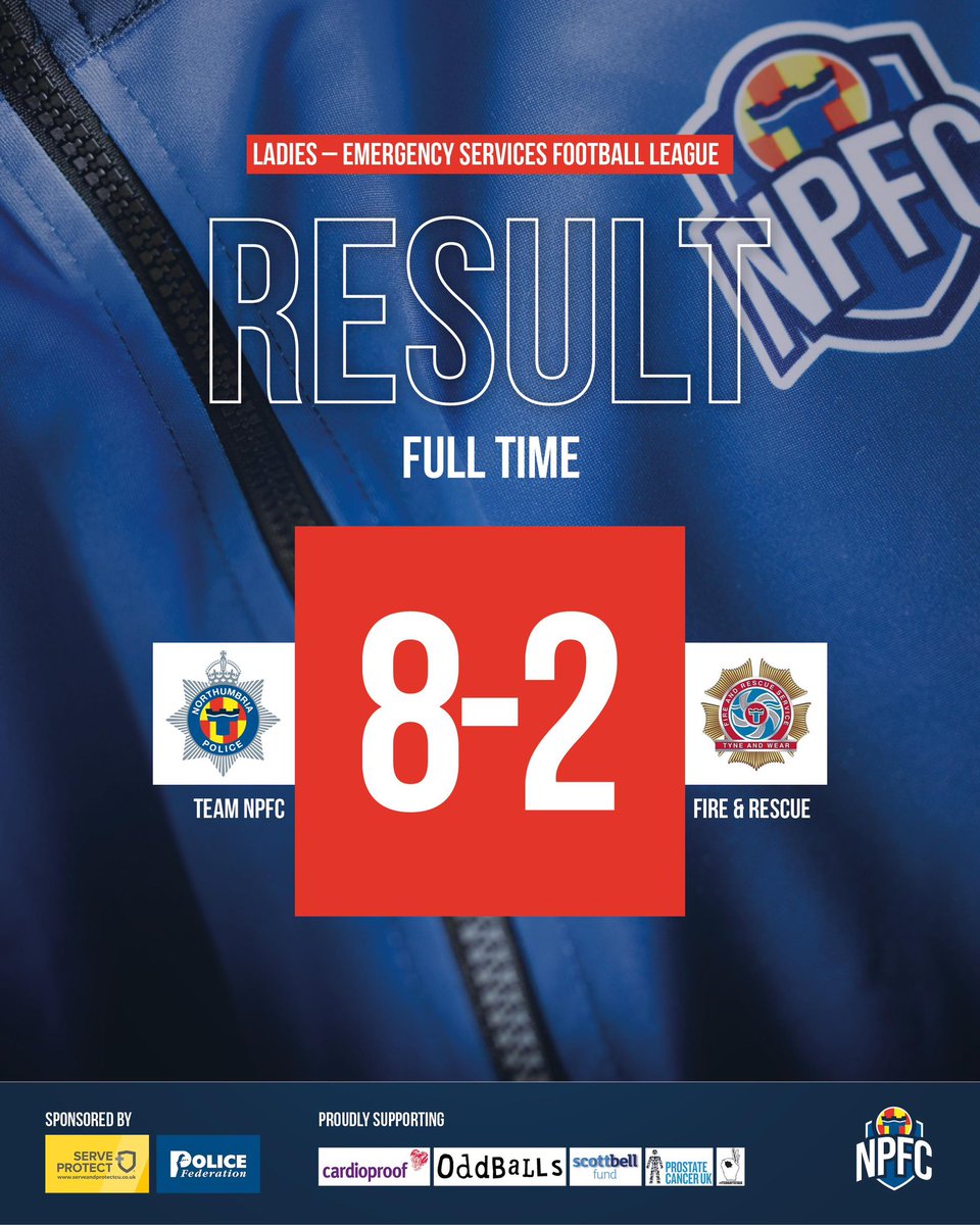 TeamNPFC (@teamnpfc) on Twitter photo A thrilling game against <a href="/TWFRSSW/">TWFRS Sports and Welfare Club</a> <a href="/Tyne_Wear_FRS/">Tyne and Wear Fire and Rescue Service</a> saw us run out 8-2 winners in <a href="/Motor_Source/">Motor Source Group</a> <a href="/ESFL20/">Emergency Services Football League</a> group game. Just the one game more to go #ESFL #football #TeamNP #TeamNPFC ⚽️
Goals
⚽️⚽️⚽️ White
⚽️⚽️ Atkinson
⚽️ Sewell
⚽️ Ellison
⚽️ Guy
POTM
🏆White A thrilling game against <a href="/TWFRSSW/">TWFRS Sports and Welfare Club</a> <a href="/Tyne_Wear_FRS/">Tyne and Wear Fire and Rescue Service</a> saw us run out 8-2 winners in <a href="/Motor_Source/">Motor Source Group</a> <a href="/ESFL20/">Emergency Services Football League</a> group game. Just the one game more to go #ESFL #football #TeamNP #TeamNPFC ⚽️
Goals
⚽️⚽️⚽️ White
⚽️⚽️ Atkinson
⚽️ Sewell
⚽️ Ellison
⚽️ Guy
POTM
🏆White