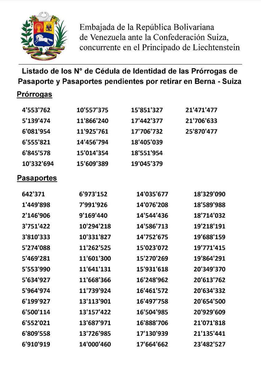 Embajada de Venezuela en Suiza tweet media