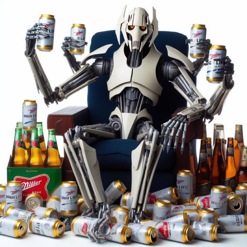 GamecockWill69's tweet photo. Her: You gotta be General Grievous drinking four Miller High Lifes at once if you think we fuckin
Me asf: https://t.co/kdI2aa2M4O