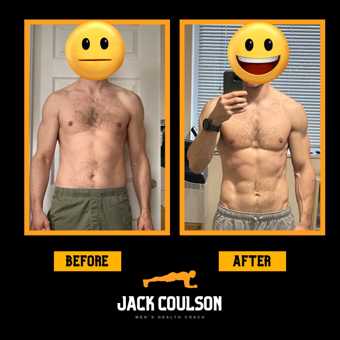 Impressive work from my man James here In his 50s and his abs popping Lean, healthy and strong 3 days a week of strength training and simple nutrition plan he can do forever Never fails 🤝