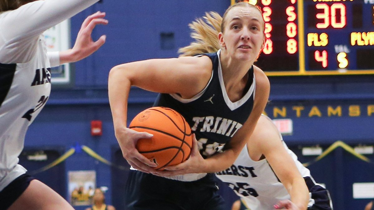 NESCAC's tweet photo. FRIDAY FEATURE | Reilly Campbell of @BantamSports women's basketball is in the spotlight

➡️Participated in a teaching internship at Loomis Chaffee over the summer
➡️Favorite spot on campus is Peter B's
➡️Aspires to be a therapist for children/teens

> https://t.co/P766r6MP2J https://t.co/dSWXAiw2Xy