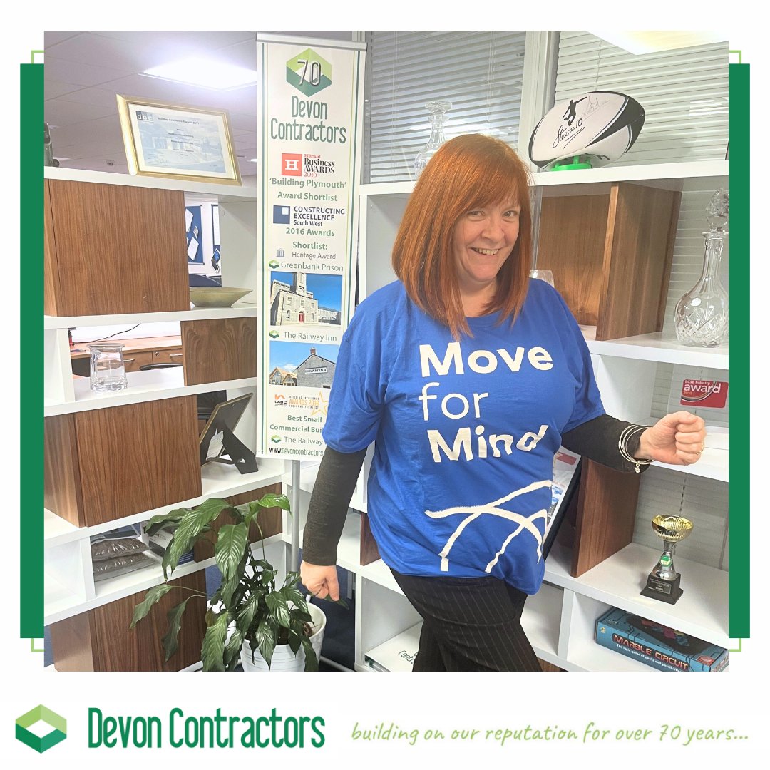 Devon Contractors are really proud of the good work their Estimating Assistant, Sharon Hammett is doing for ‘Move for Mind’ 🏃‍♀️

Sharon is raising money and awareness in the fight for better mental health by completing 31 minutes of activity for 31 days in January 🙌🏼 #moveformind