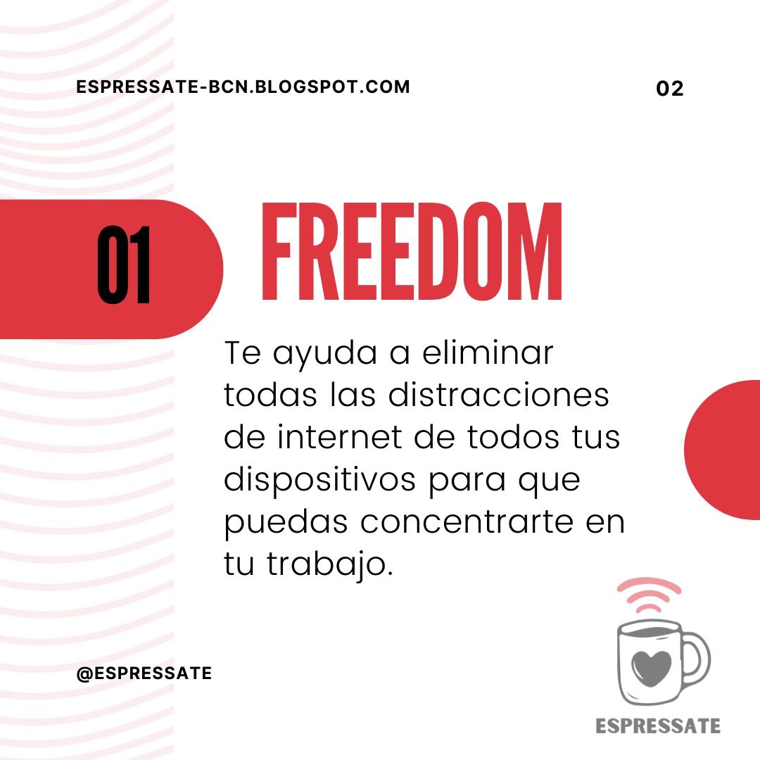 espressate_bcn's tweet photo. 🚀 @freedom: con Freedom, dile adiós a las distracciones digitales. Bloquea sitios web y aplicaciones que puedan interrumpir tu concentración.
¡Haz que cada minuto cuente! 📴 #FocusOnWork https://t.co/hPDyKFv6Mk