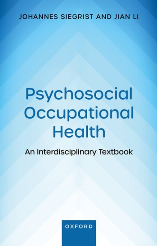 📖Buchempfehlung📖
Arbeitsgesundheit wird gesellschaftlich viel diskutiert. Einen interdisziplinären Blick auf die Herausforderungen und Verbesserungsoptionen von Arbeitsbelastungen eröffnen Prof. Siegrist &amp; Prof. Li in ihrem nun veröffentlichten Lehrbuch
global.oup.com/academic/produ…