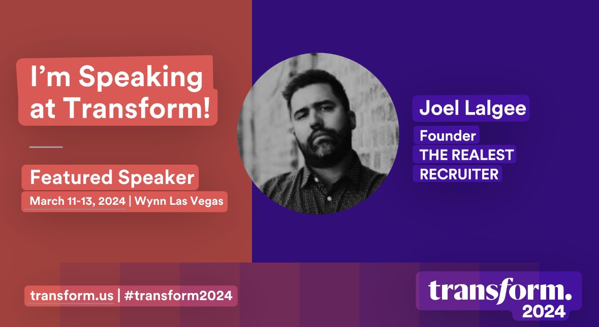 Looking forward to #transform24 

Talking about authentic video and content to attract talent and increase retention!