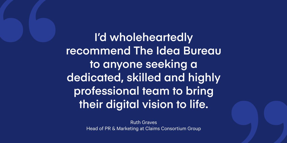 We’ve really enjoyed collaborating with Ruth and the wider team <a href="/ClaimsCGroup/">Claims Consortium</a>  on bringing their new website to life 💙