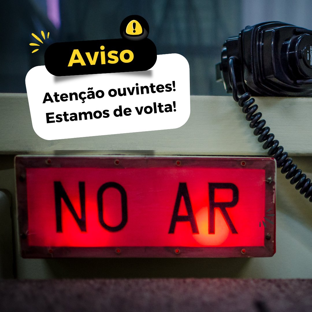 📢Estamos de volta! Com o restabelecimento da energia, estamos no ar pelos 1080 AM e pela internet, no site ufrgs.br/radio. 📻🎧