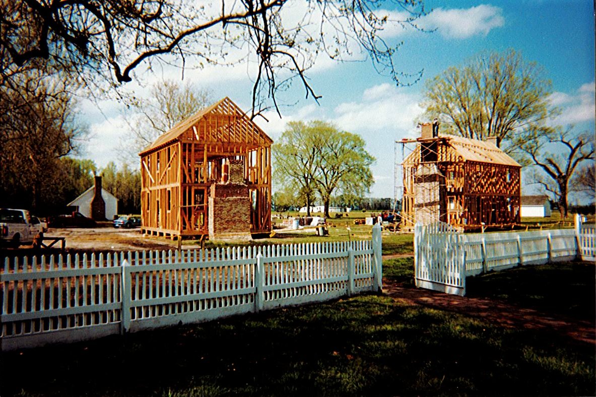 SomersetPlaceHS's tweet photo. For this #FlashbackFriday, we have a photo taken of the Suckey Davis Home and the Plantation Hospital mid reconstruction in 2002.
#SomersetPlace #StateHistoricSite #History #Reconstruction https://t.co/g1u5cXfBka