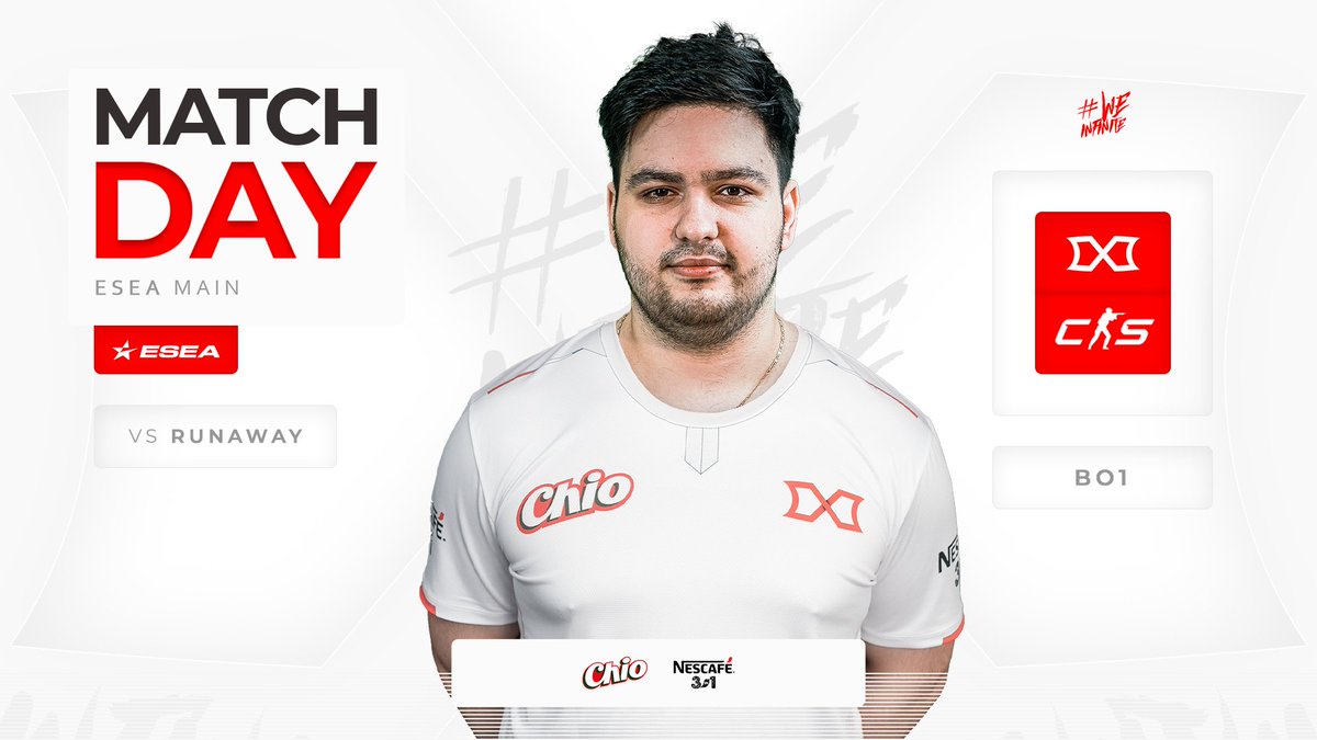 Infinite Gaming (@infiniteggro) on Twitter photo Ready for our 2nd game in the new ESEA Main seaoson
๐ runaway
๐ท 21:00 EET
๐บ INFINITE Gaming (YouTube) *link in comments*
Hop on stream to show some love!
#INFINITE #THECOMEBACK Ready for our 2nd game in the new ESEA Main seaoson
๐ runaway
๐ท 21:00 EET
๐บ INFINITE Gaming (YouTube) *link in comments*
Hop on stream to show some love!
#INFINITE #THECOMEBACK