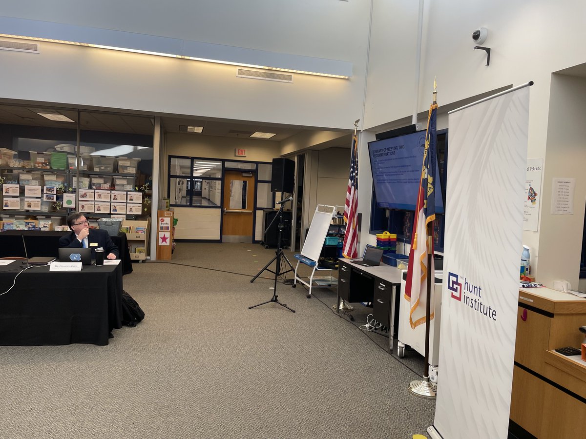 Hunt_Institute's tweet photo. We are excited to be in Concord, NC today for our third and final meeting of the NC STEM Access working group. To kick us off, @LoftonforNC provides a summary of meeting 2. #NCSTEMAccess https://t.co/mbpHaO6Hmh