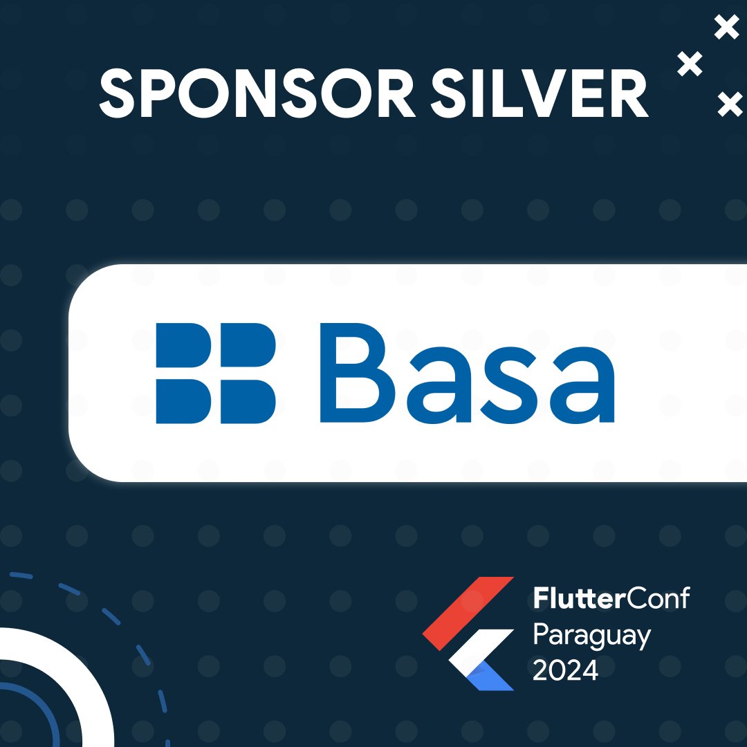 flutter_py's tweet image. 🌟 ¡Damos una cálida bienvenida a @bancobasa como nuestro Sponsor Silver para la #FlutterConfPY 2024! 🏦💻 

Su respaldo es clave para este evento. ¡Gracias por ser parte de la revolución Flutter! 🚀🤝

#SponsorSilver #BancoBasa