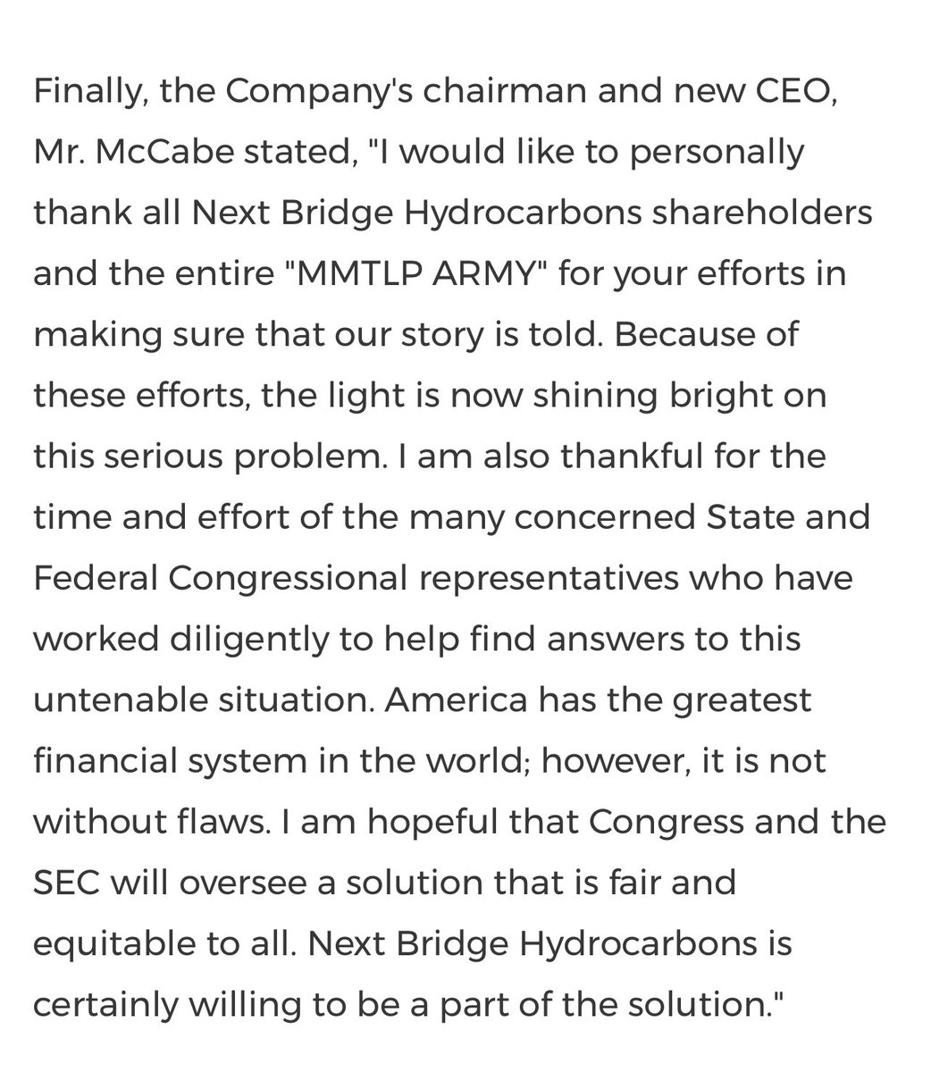 widener2004's tweet photo. $MMTLP - I’ll be blunt - Greg McCabe gives a shit about us … let there be no doubt or media FUD to have you think otherwise. This little blurb is for ALL of us. Take great pride in all you have done. I do! https://t.co/Cf8xf5rDKH