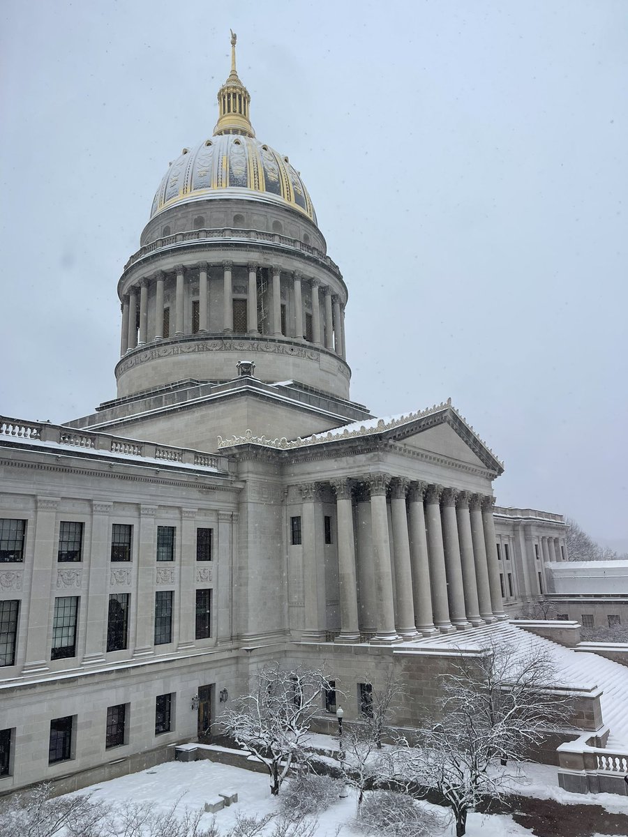 Good morning West Virginia ❄️ Office view 👩🏼‍⚖️