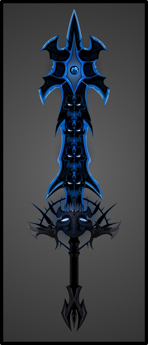 HydroxideReki's tweet photo. 🔹☠️Legion Bloodbath Blade☠️🔹

This unique weapon is using the blood of his defeated enemies.
My second entry for the #Dage vs #Nulgath  contest.
@AE_Contests https://t.co/T7ICV8cNAz