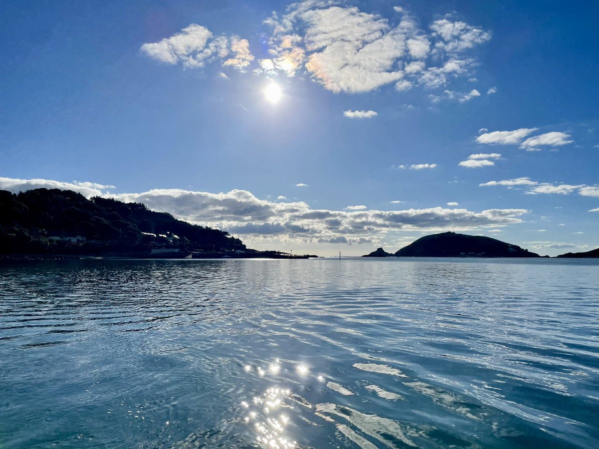 January sunshine on the sea near Herm Island 😎