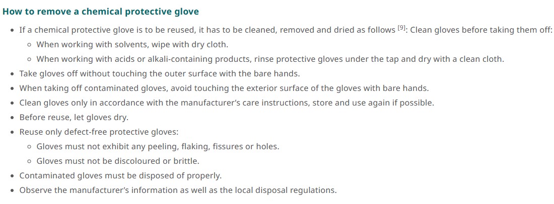 PPEorg's tweet image. How to remove a chemical protective glove: ppe.link/1a

@EU_OSHA #OSHwiki