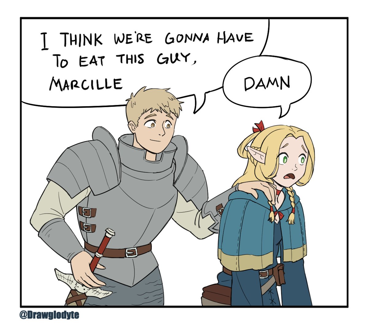 Damn :(

#ダンジョン飯 
#dungeonmeshi 
#deliciousindungeon 
#Dunmeshi 
#marcille 
#laios