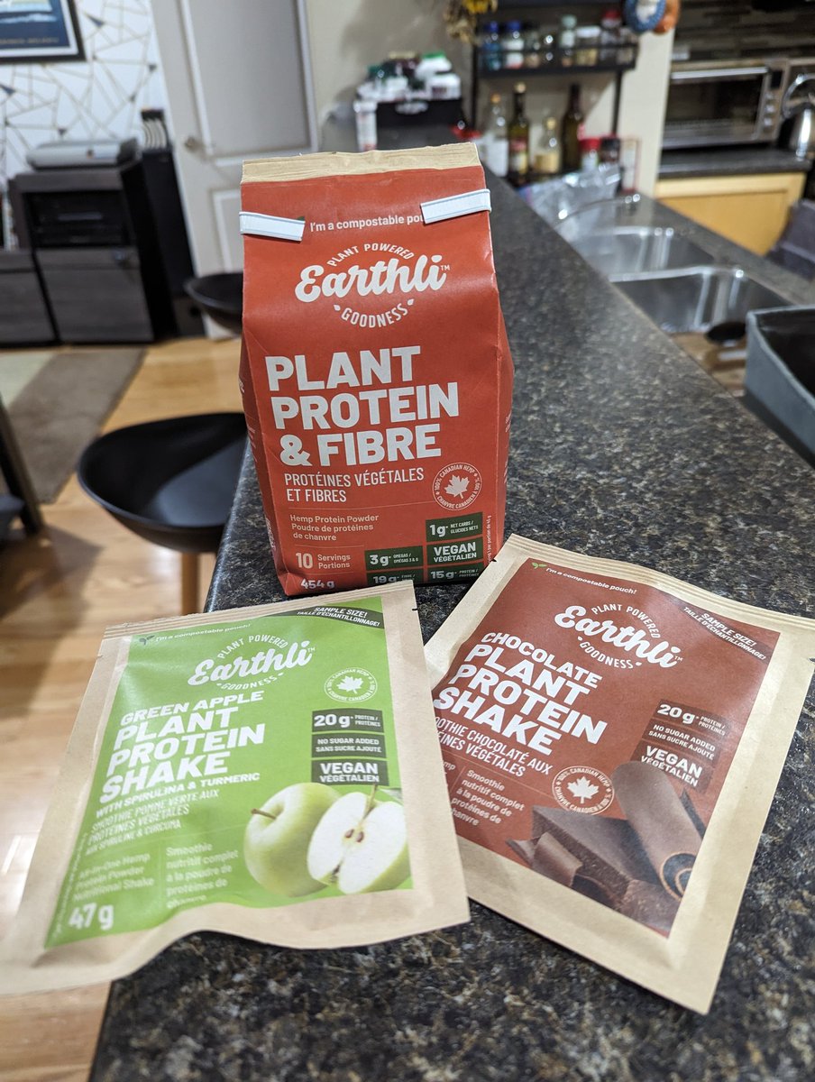 Restocked in some Earthli products. Good local hemp seed product and a great source of omega 3 and fiber!