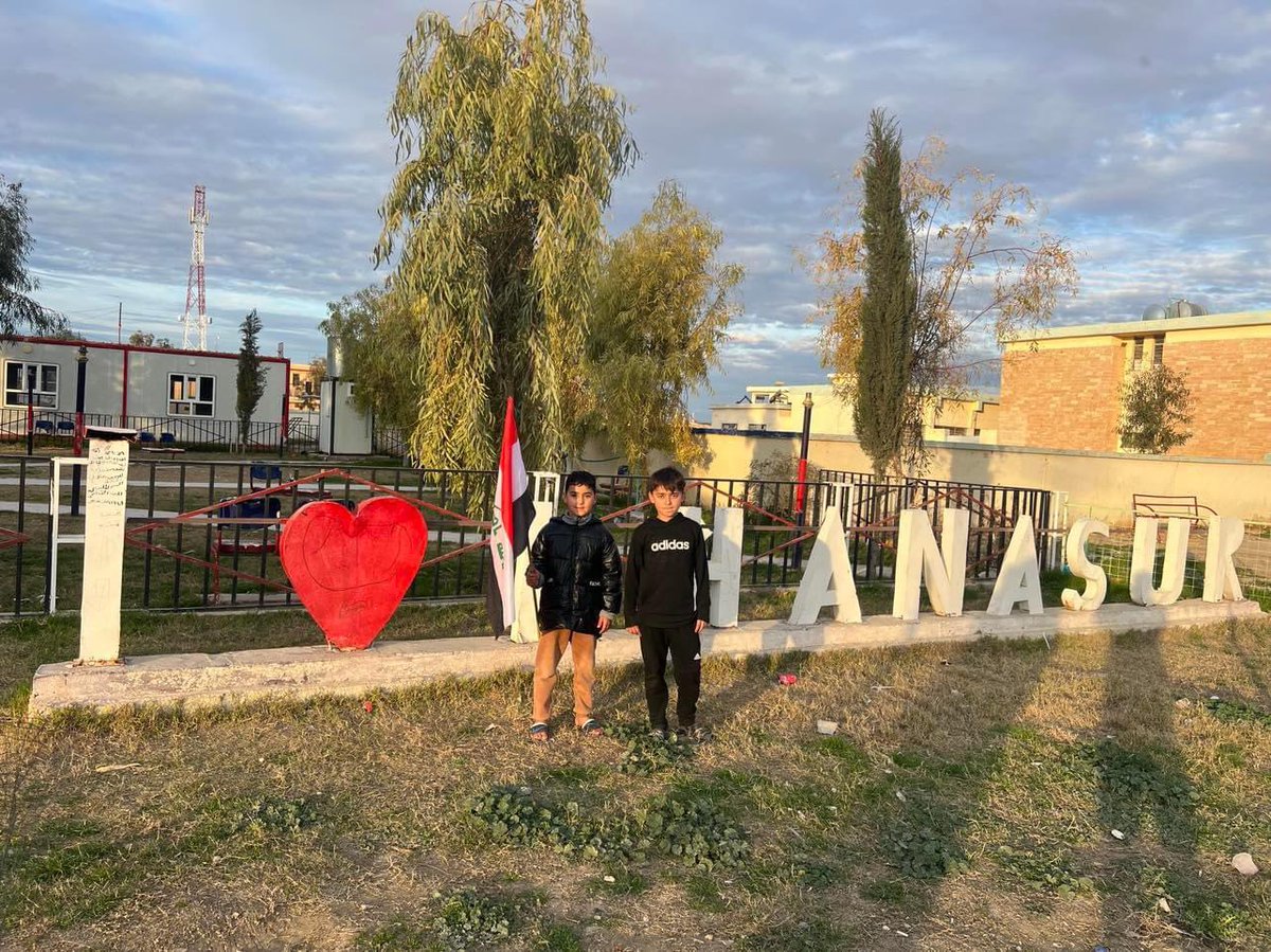 From Khanesor, Sinjar — celebrating Iraqi football win over Japan.