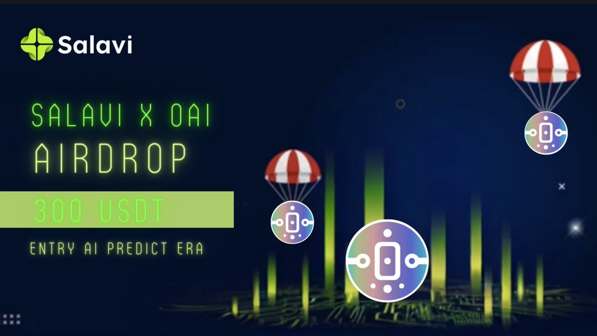 salaviexchange's tweet photo. 😁 #SalaviMarketing
📣 STRATEGIC PARTNERSHIP ANNOUNCEMENT ⭐️ The first AI cooperation with #0AI #ZeroAI @zeroai_official
💰Celebrate with Salavi to share 300 USDT rewards!💰
🎉Join the Airdrop: https://t.co/sSQ96k1x9n
Salavi recognizes the immense potential and transformative power of AI. So we will create more collaborations with AI related industries. And designate the first partner as ZeroAI, the first tool to predict digital currency prices through AI. Thanks for ZeroAI's support.🤝
❓ More about ZeroAI
ZeroAI is a cutting-edge initiative dedicated to predicting cryptocurrency prices through Artificial Intelligence. It harnesses advanced machine learning algorithms that scrutinize extensive datasets to anticipate future price trends.
🌐 https://t.co/g2cVbVBNle
🚀 https://t.co/89gryypqO9
Salavi will collaborate with more AI company in the future to create the first AI exchange in the cryptocurrency industry.